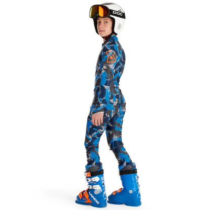 Spyder Kid Performance GS Race Suit - Camouflage Blue