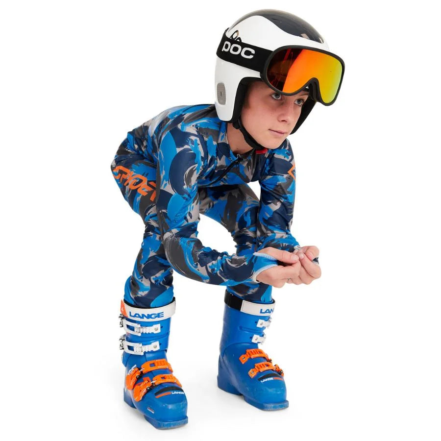 Spyder Kid Performance GS Race Suit - Camouflage Blue