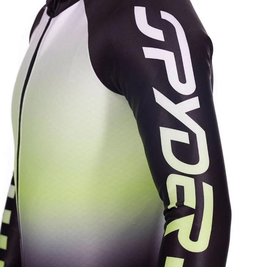 Spyder Men World Cup DH Race Suit - Black Lime Ice