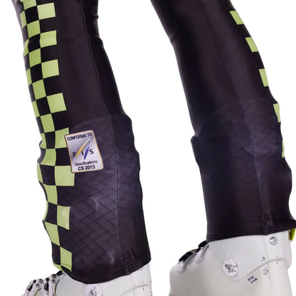 Spyder Men World Cup DH Race Suit - Black Lime Ice