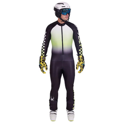 Spyder Men World Cup DH Race Suit - Black Lime Ice