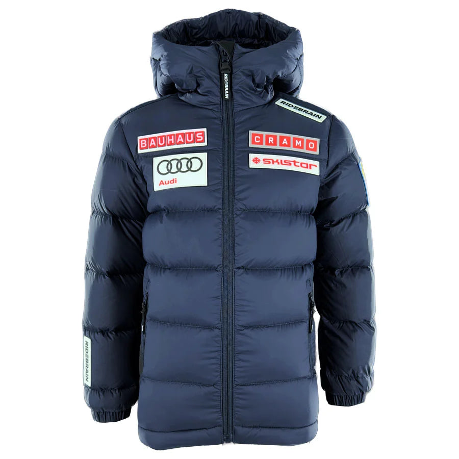 RDBR Kid Sweden Ski Team Down Ski Jacket - Navy